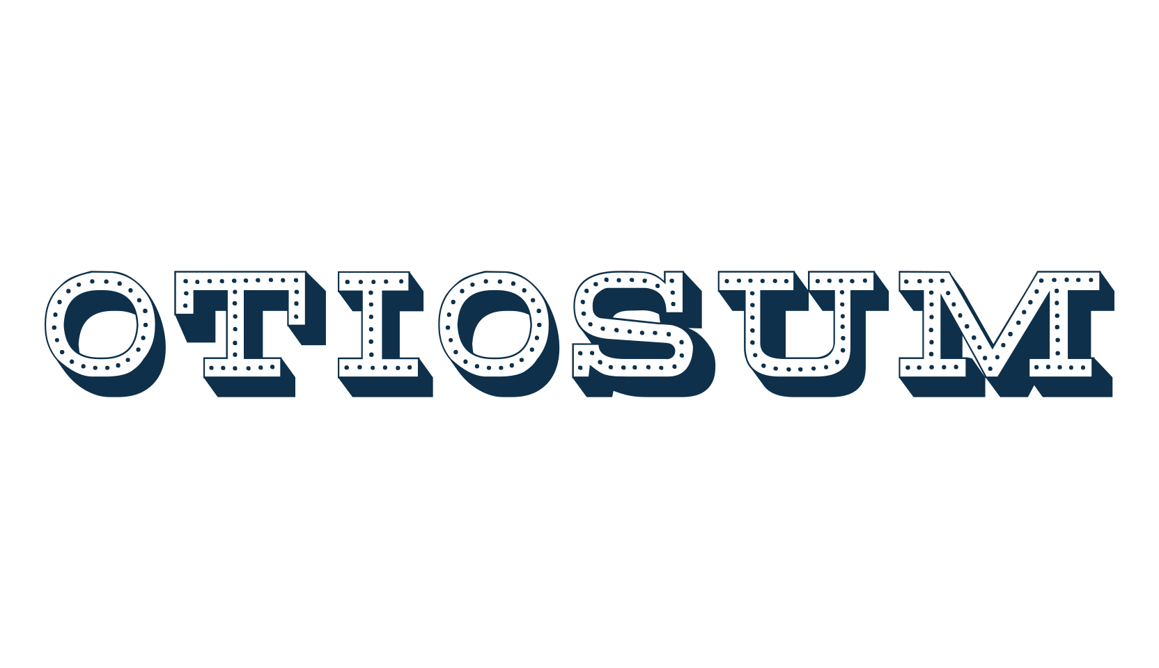 Otiosum, fancy various decorative font preview