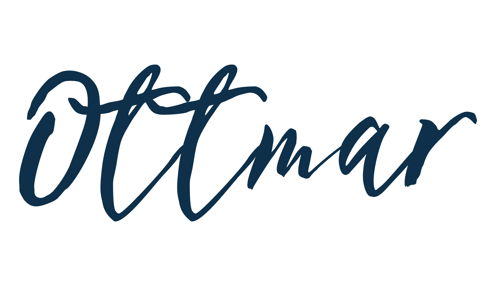 Ottmar, script handwritten fancy decorative calligraphy font preview