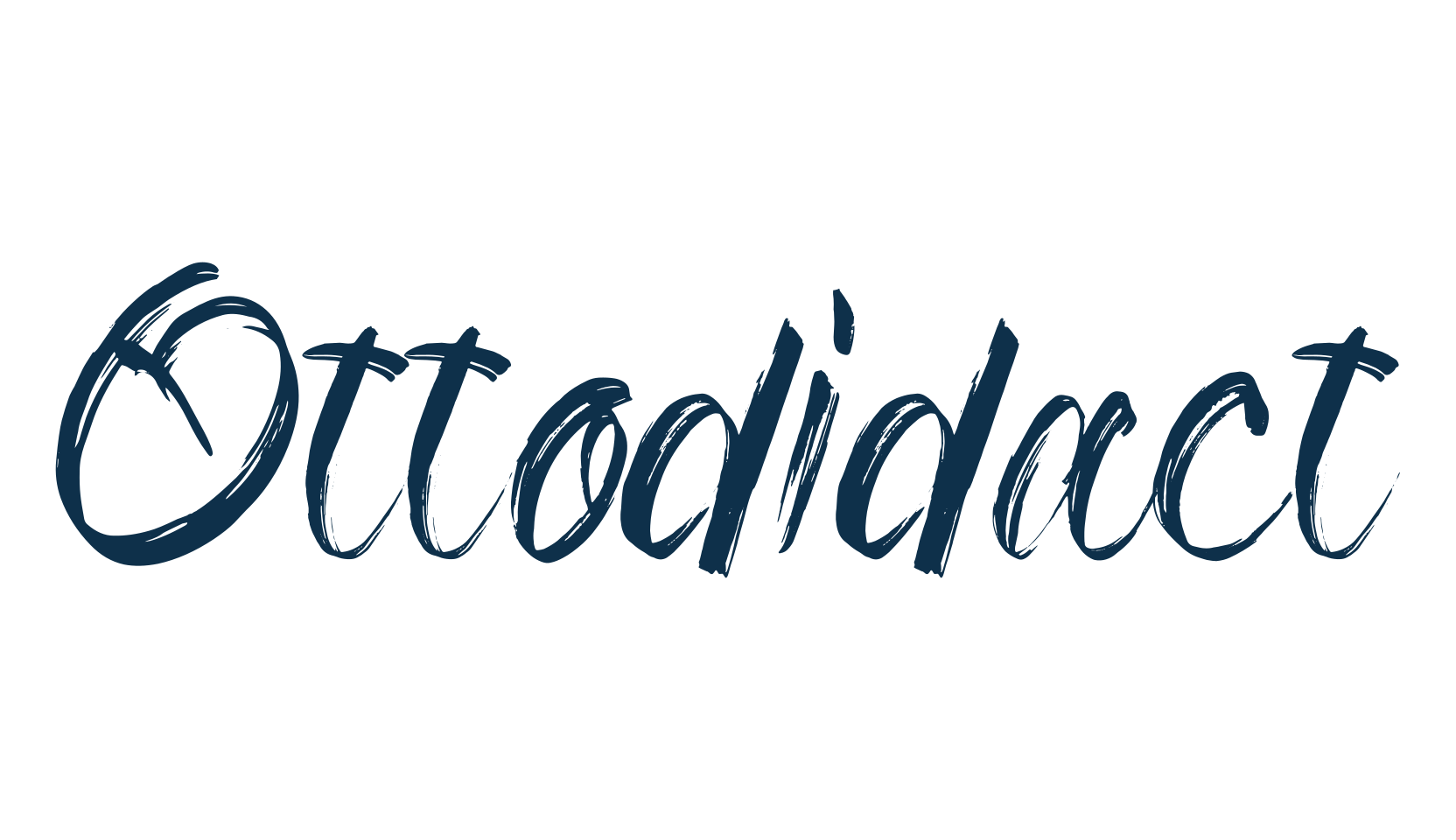 Ottodidact, brush font preview