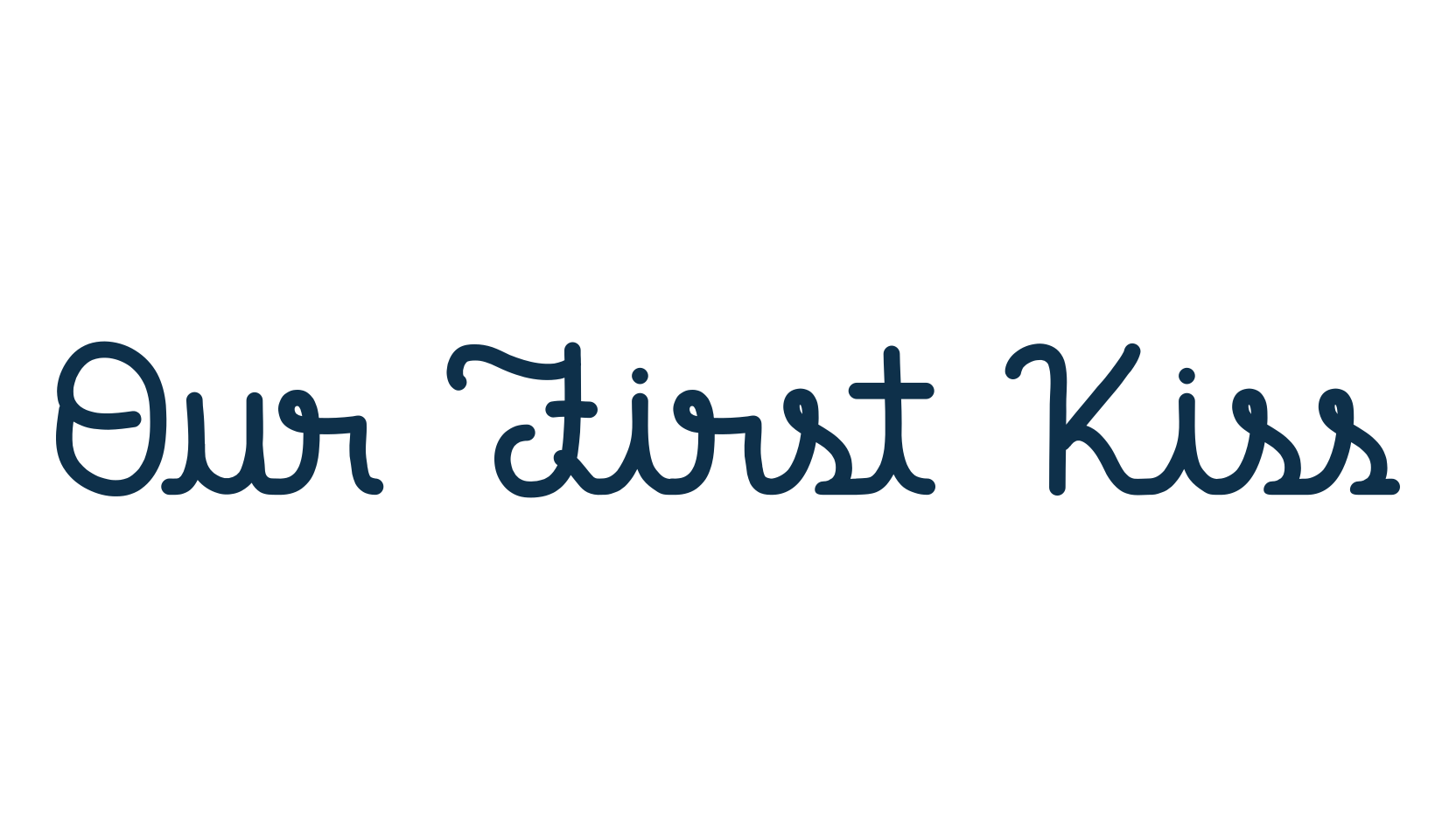 Our First Kiss (our-first-kiss), fancy decorative font preview