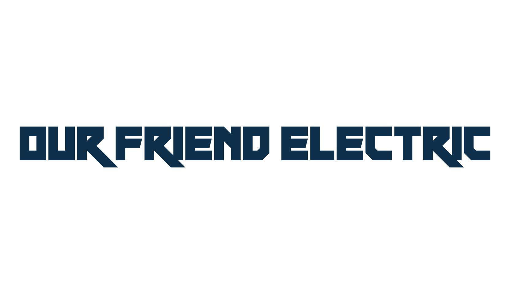 Our Friend Electric, square font preview