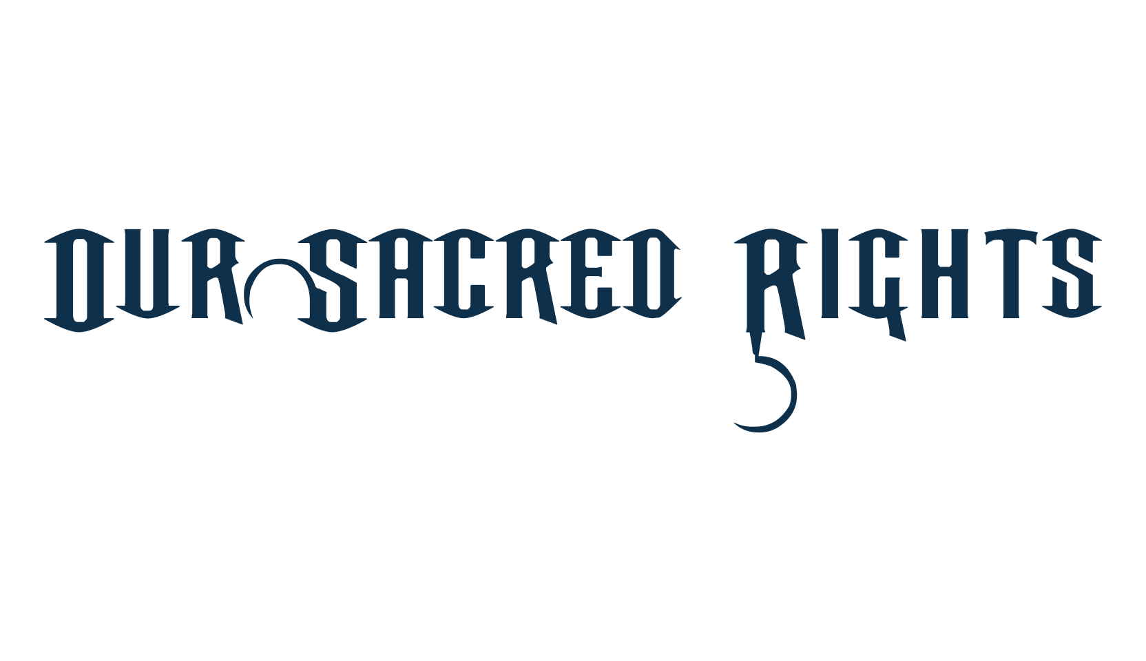 Our Sacred Rights, gothic modern font preview