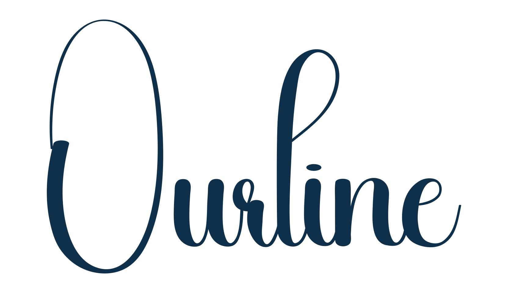 Ourline, display market font preview