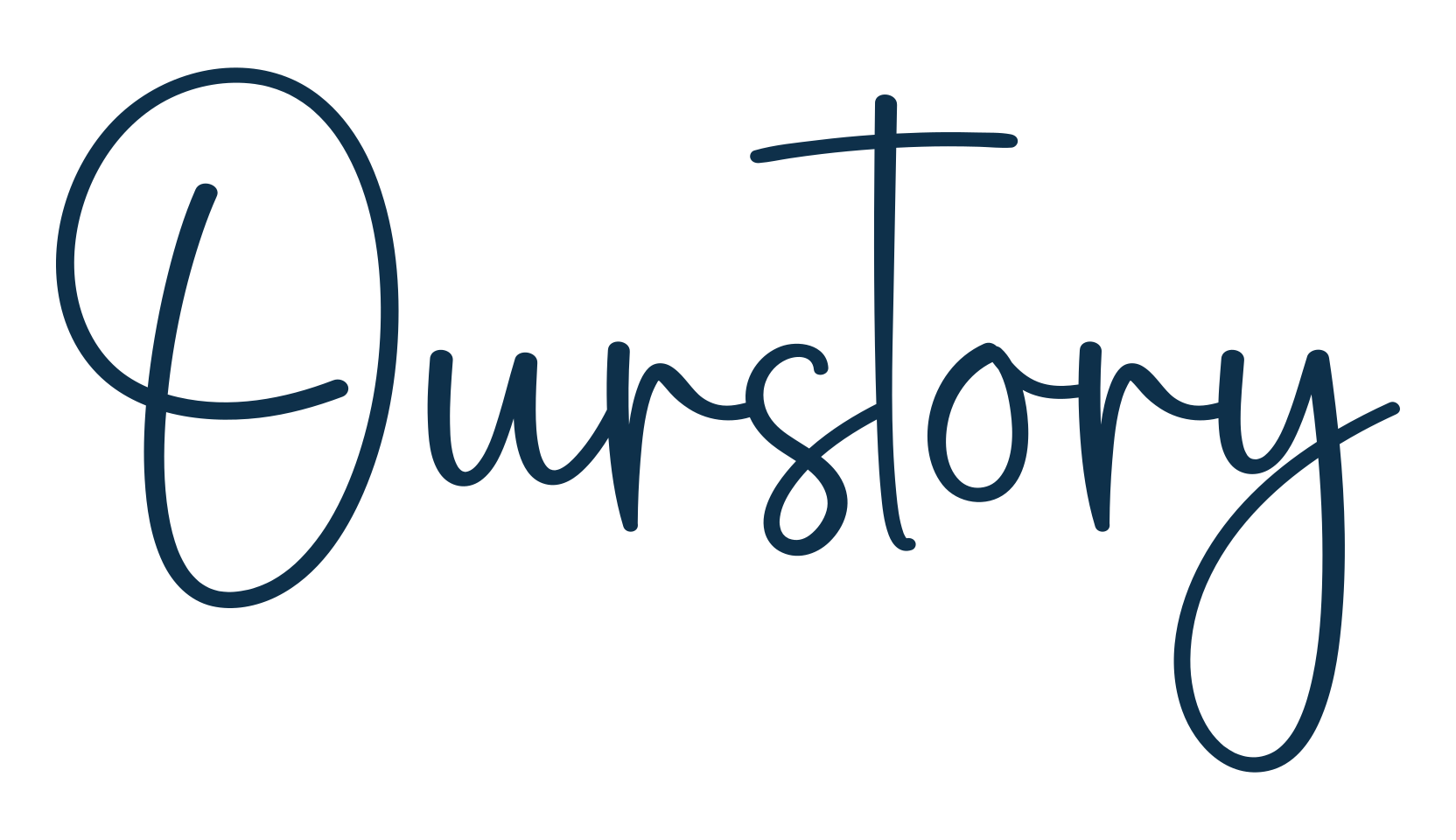 Ourstory, script handwritten fancy decorative calligraphy font preview