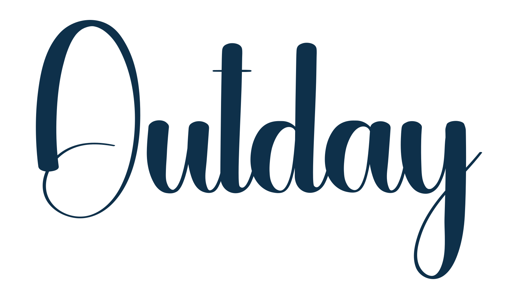 Outday, fancy decorative font preview