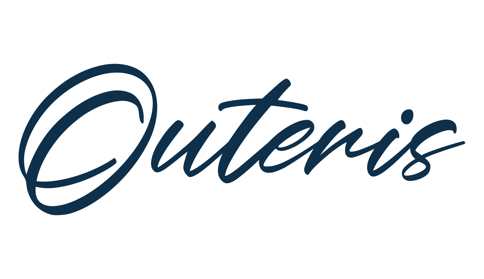 Outeris, calligraphy font preview