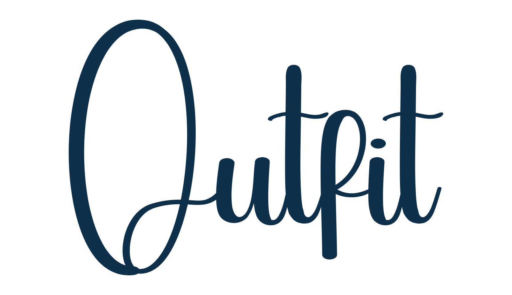 Outfit, script handwritten fancy decorative calligraphy font preview