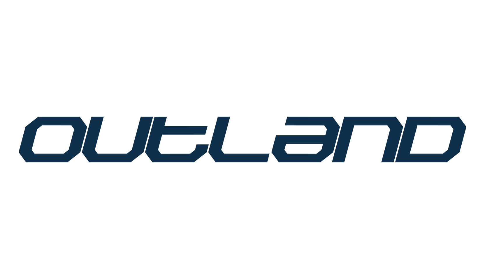 Outland, techno square sci-fi font preview