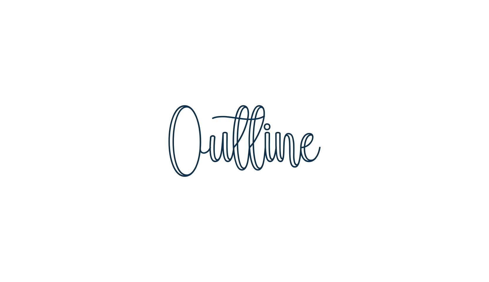 Outline (outline-6), fancy decorative font preview