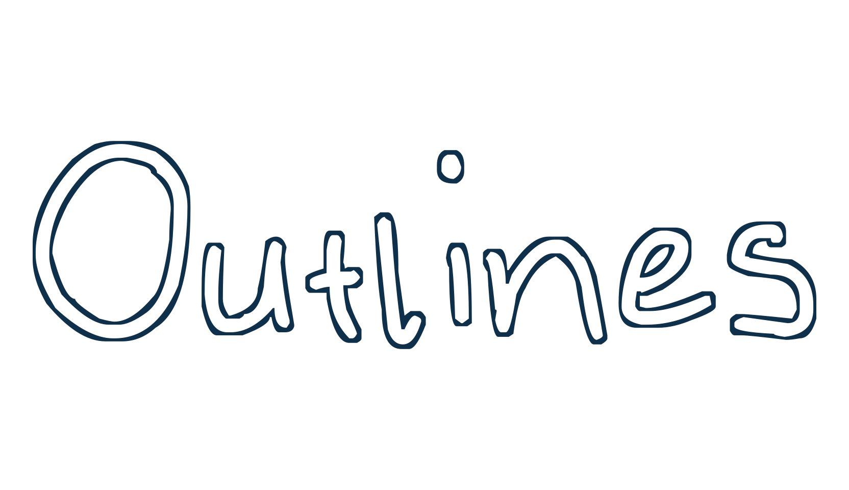 Outlines, fancy various decorative script calligraphy font preview