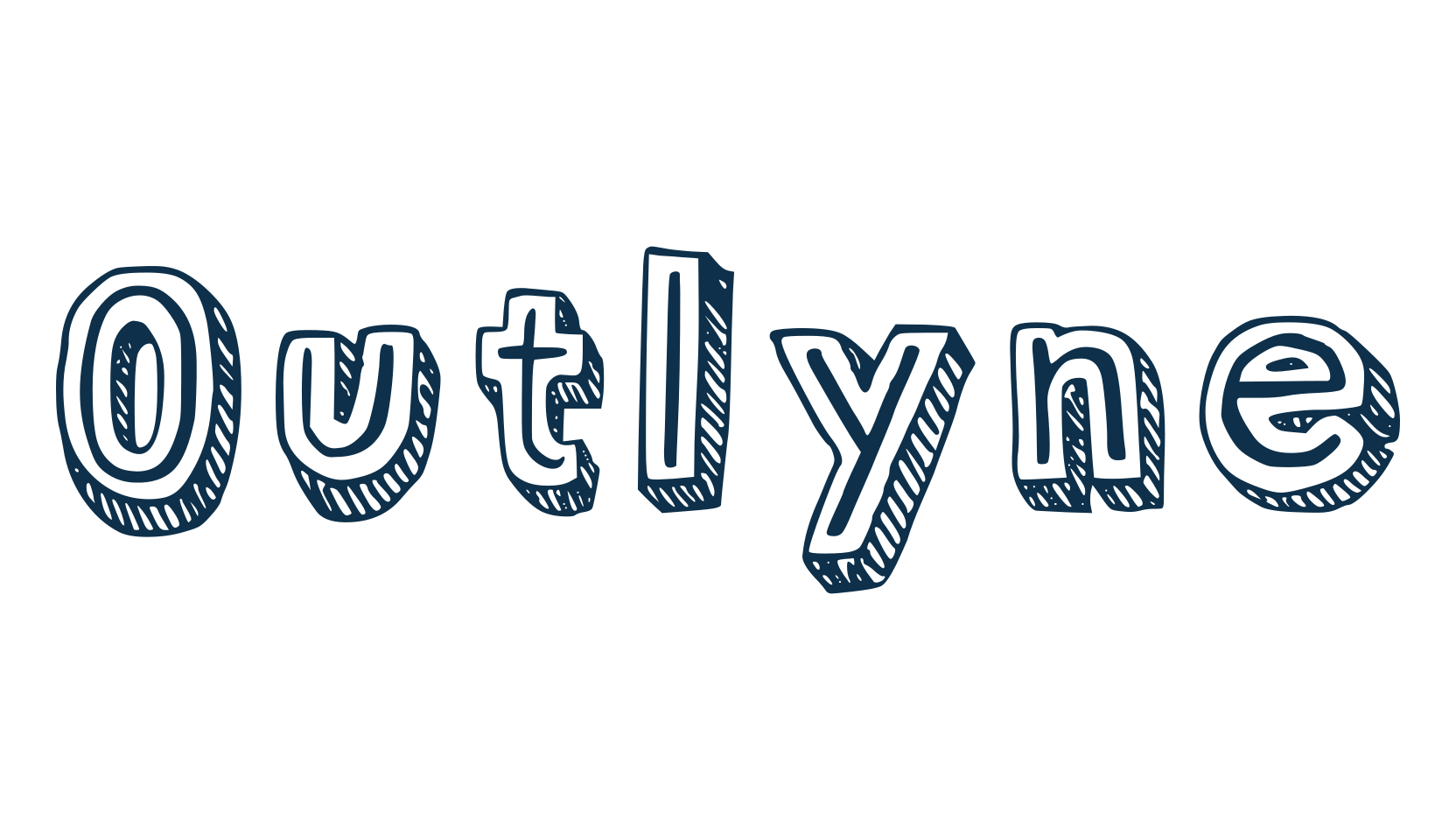 Outlyne, various font preview