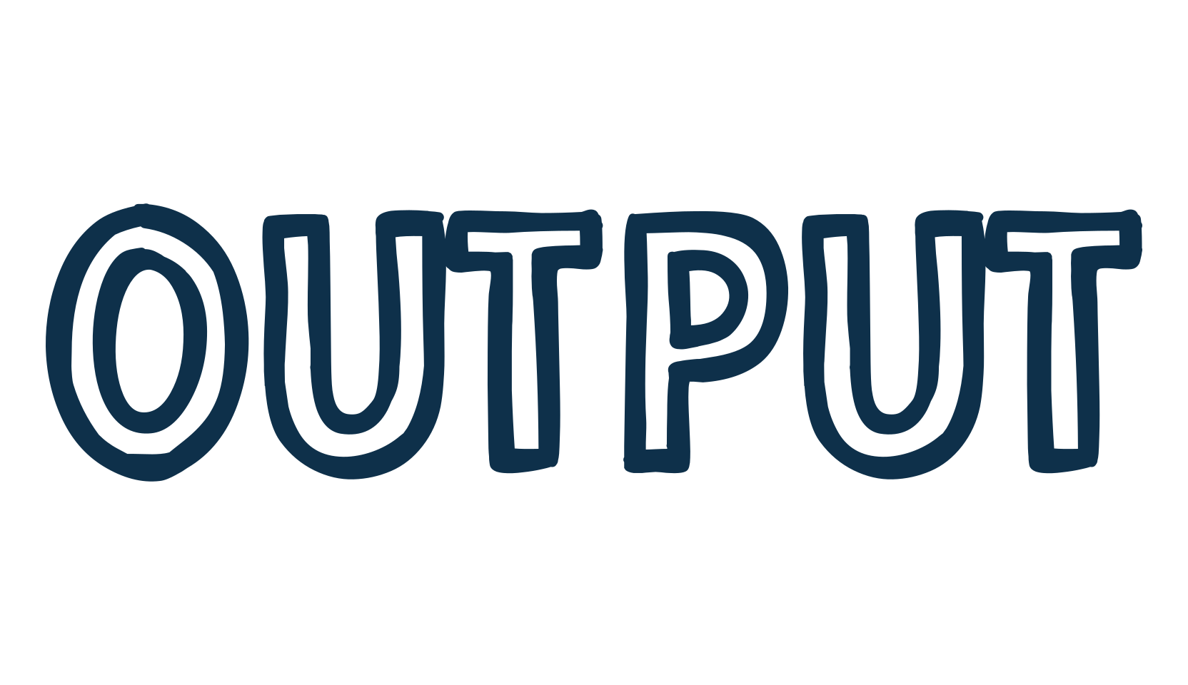 Output, various font preview
