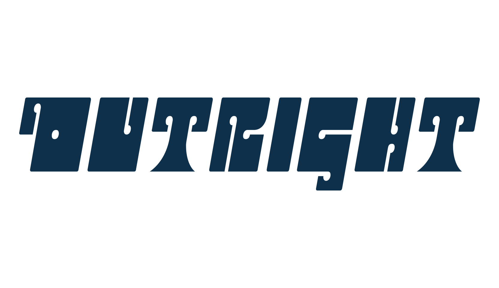 Outright (outright), fancy groovy decorative font preview