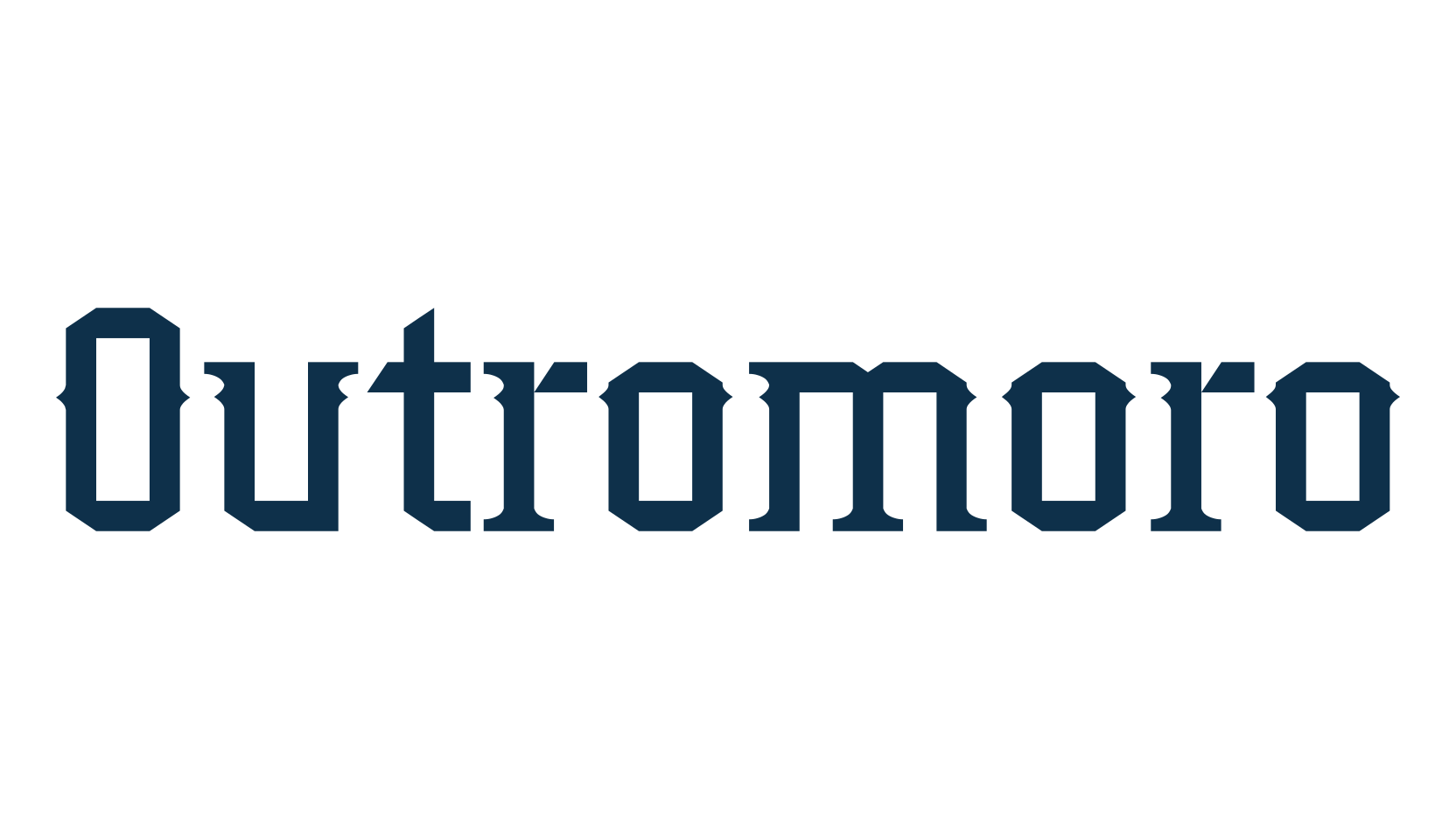 Outromoro, old school font preview