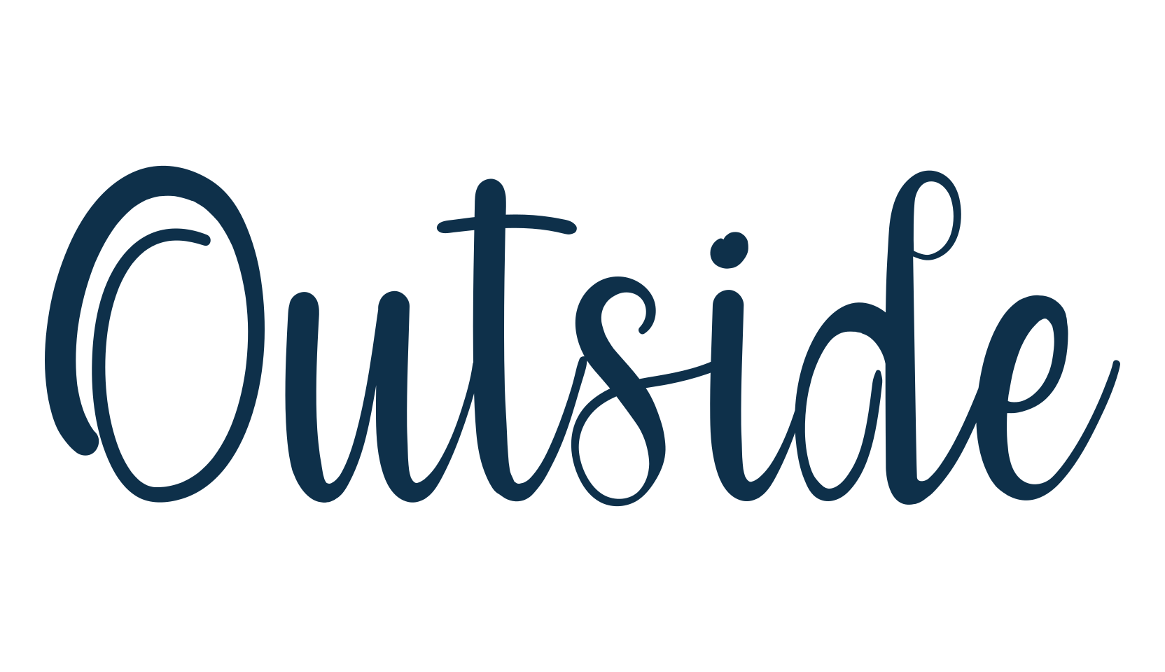 Outside (outside-2), fancy various decorative script calligraphy font preview