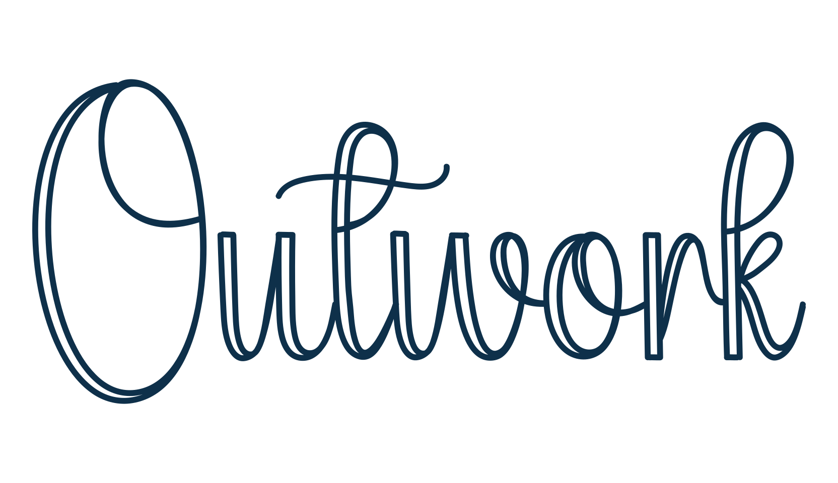 Outwork, fancy decorative font preview