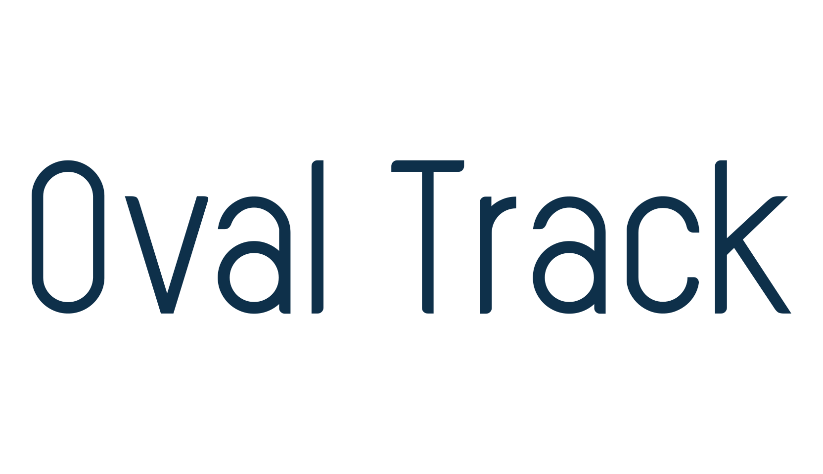 Oval Track, sans serif font preview
