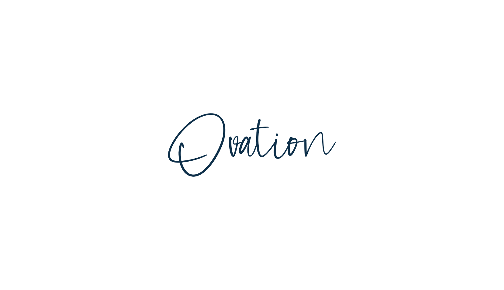 Ovation, script handwritten fancy decorative calligraphy font preview
