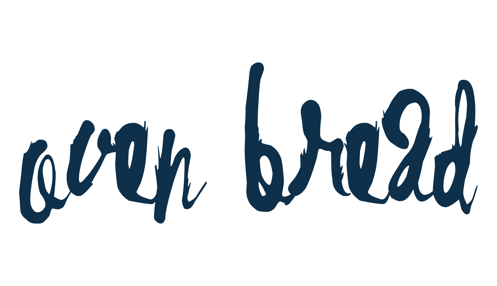 Oven Bread, script trash fancy decorative calligraphy font preview