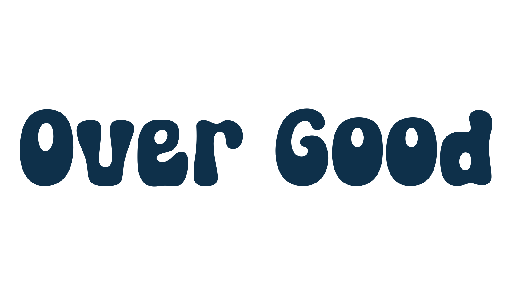 Over Good, groovy font preview