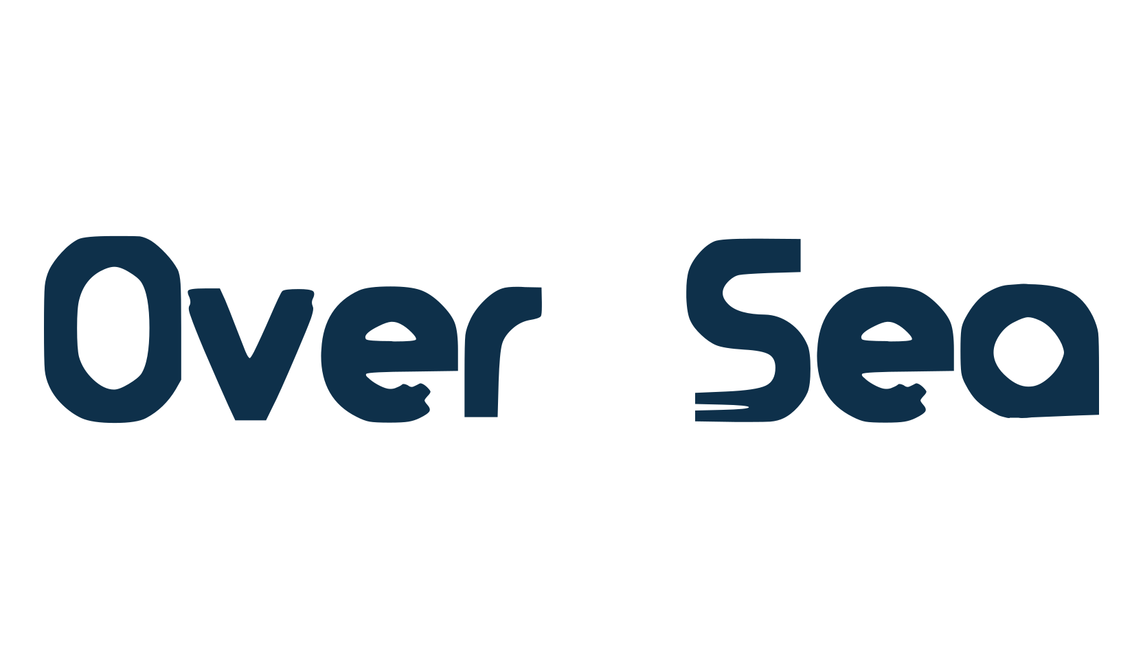 Over Sea, fancy eroded decorative font preview