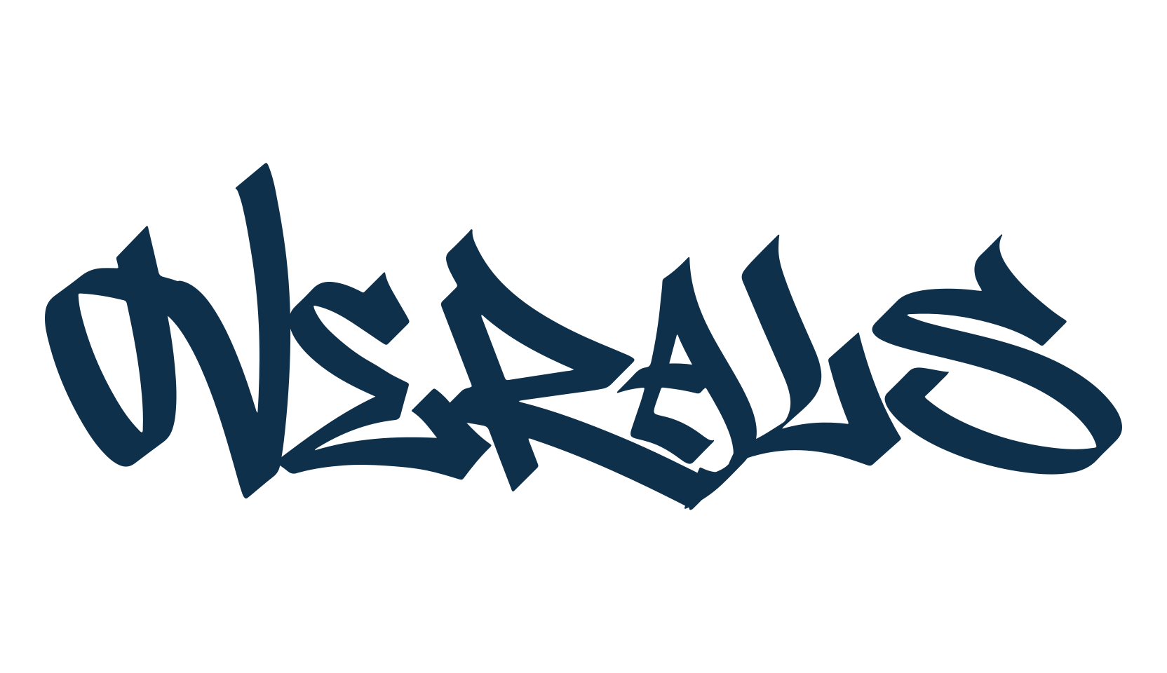 Overals, script graffiti fancy decorative calligraphy font preview