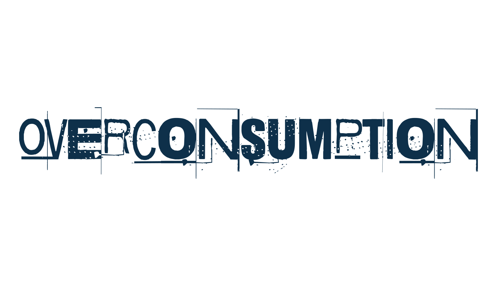 Overconsumption, fancy distorted decorative font preview