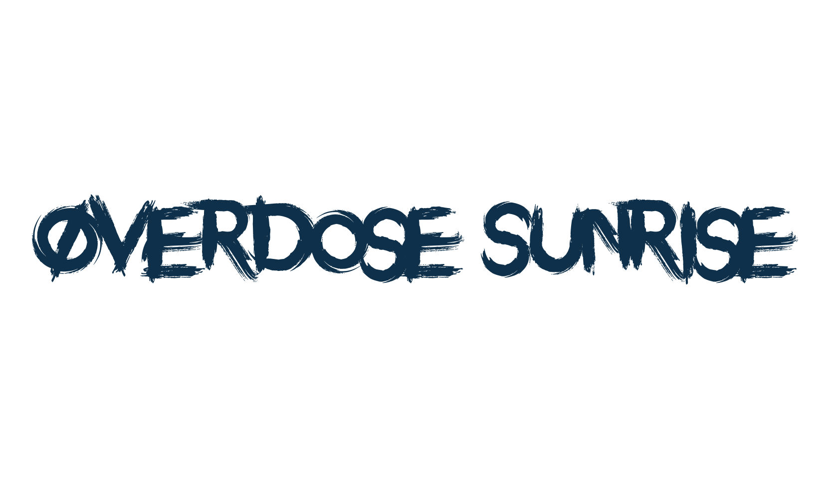 Overdose Sunrise, brush font preview
