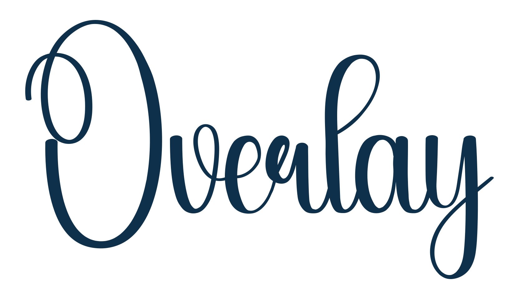 Overlay, various font preview
