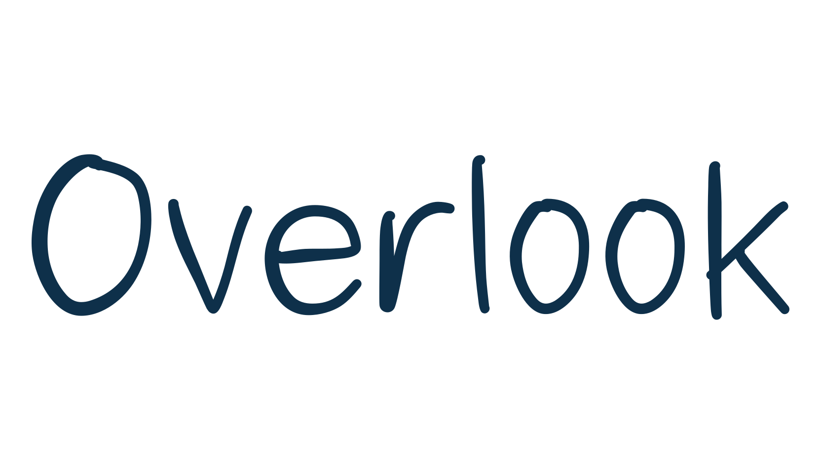 Overlook, script handwritten fancy decorative calligraphy font preview