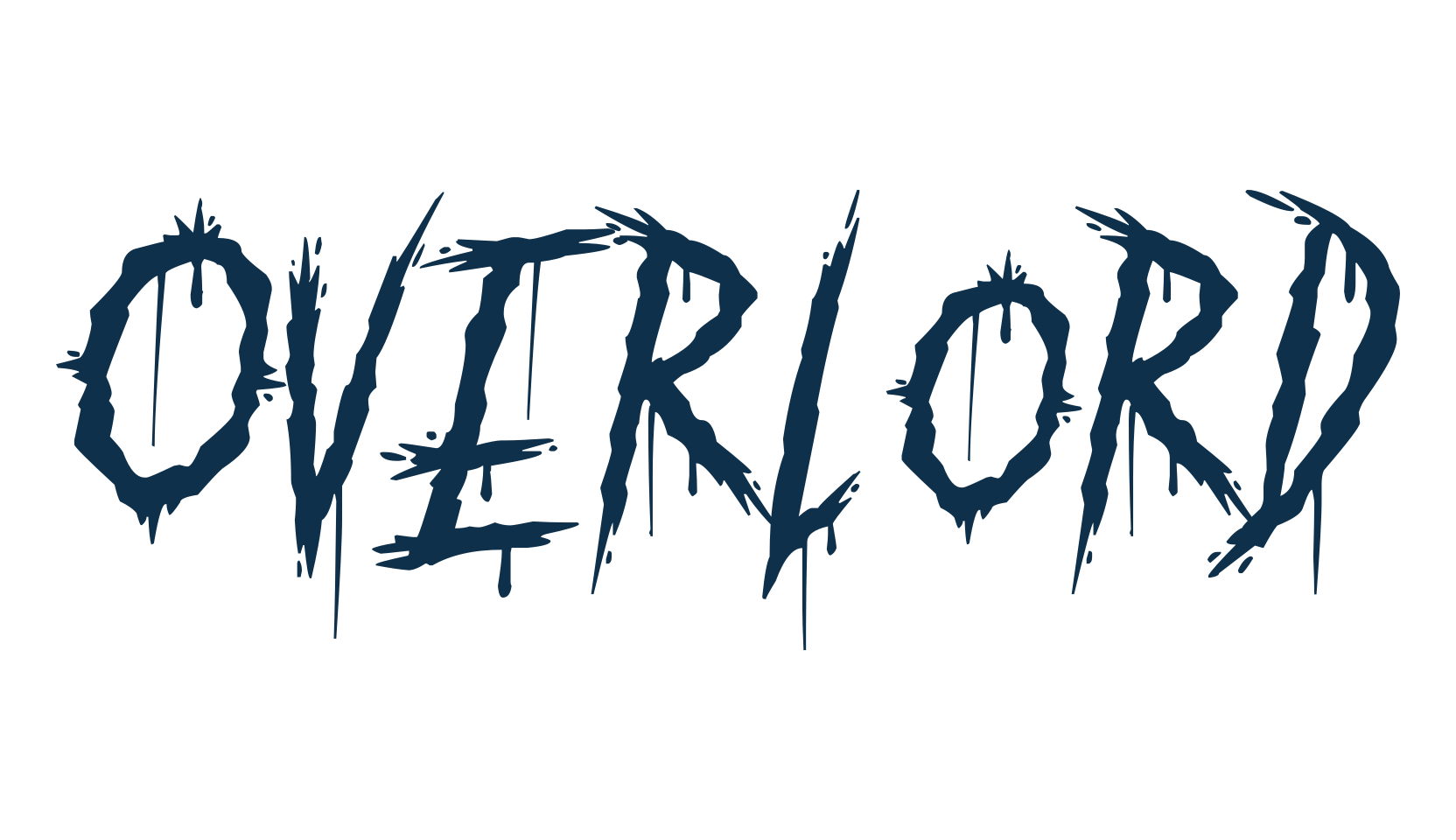 Overlord, halloween font preview