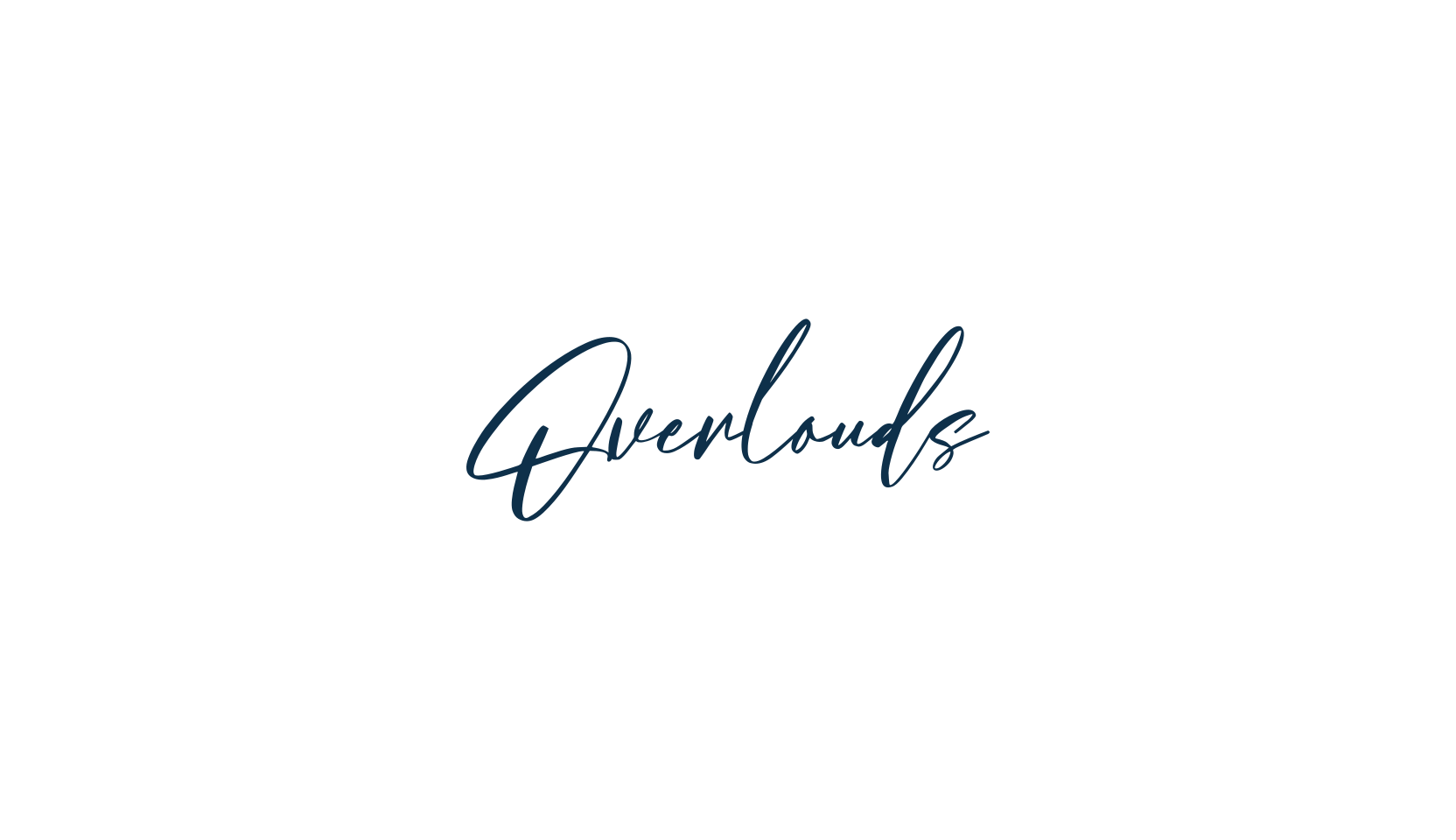 Overlouds, script handwritten fancy decorative calligraphy font preview
