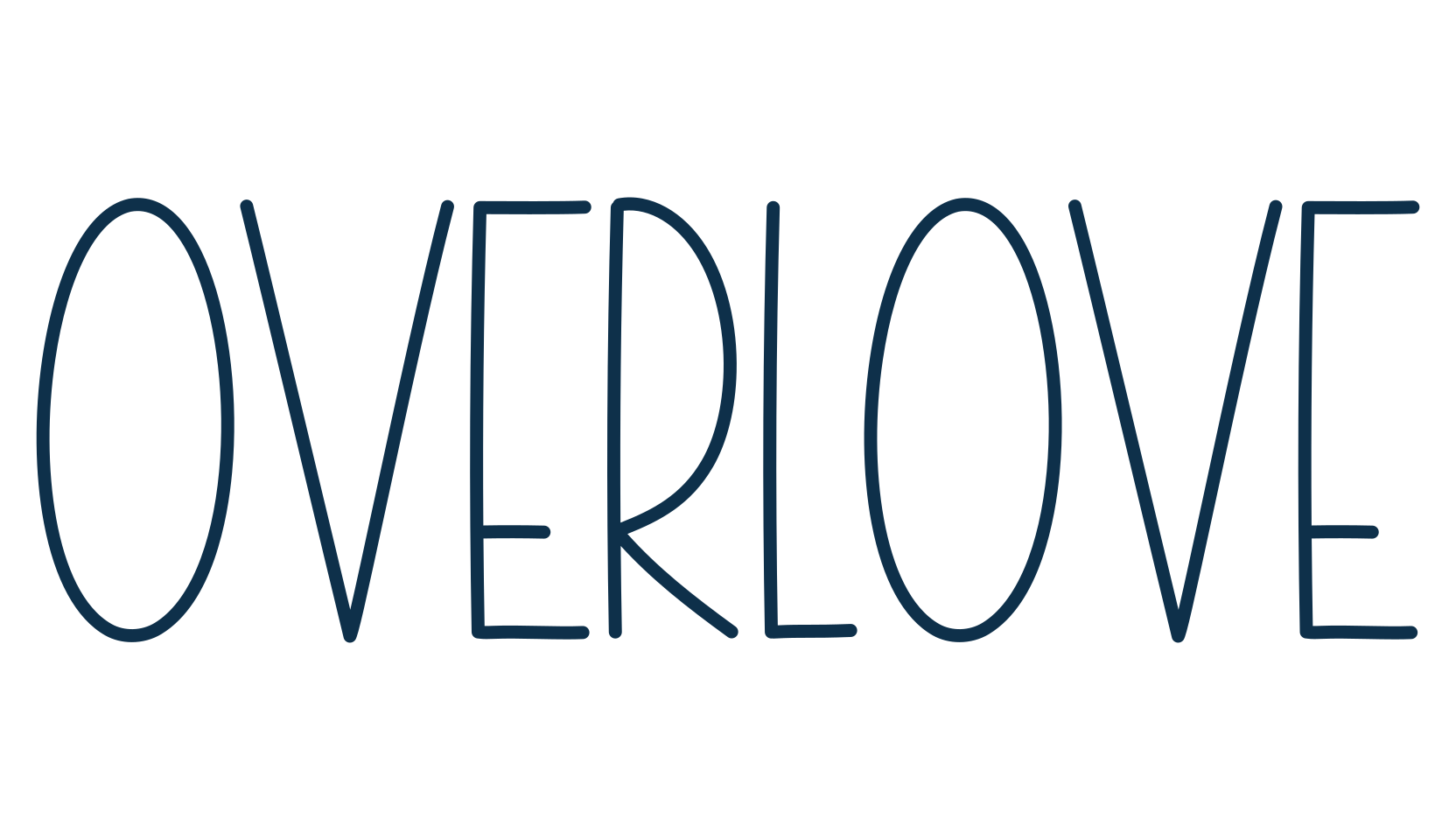Overlove, script handwritten fancy decorative calligraphy font preview