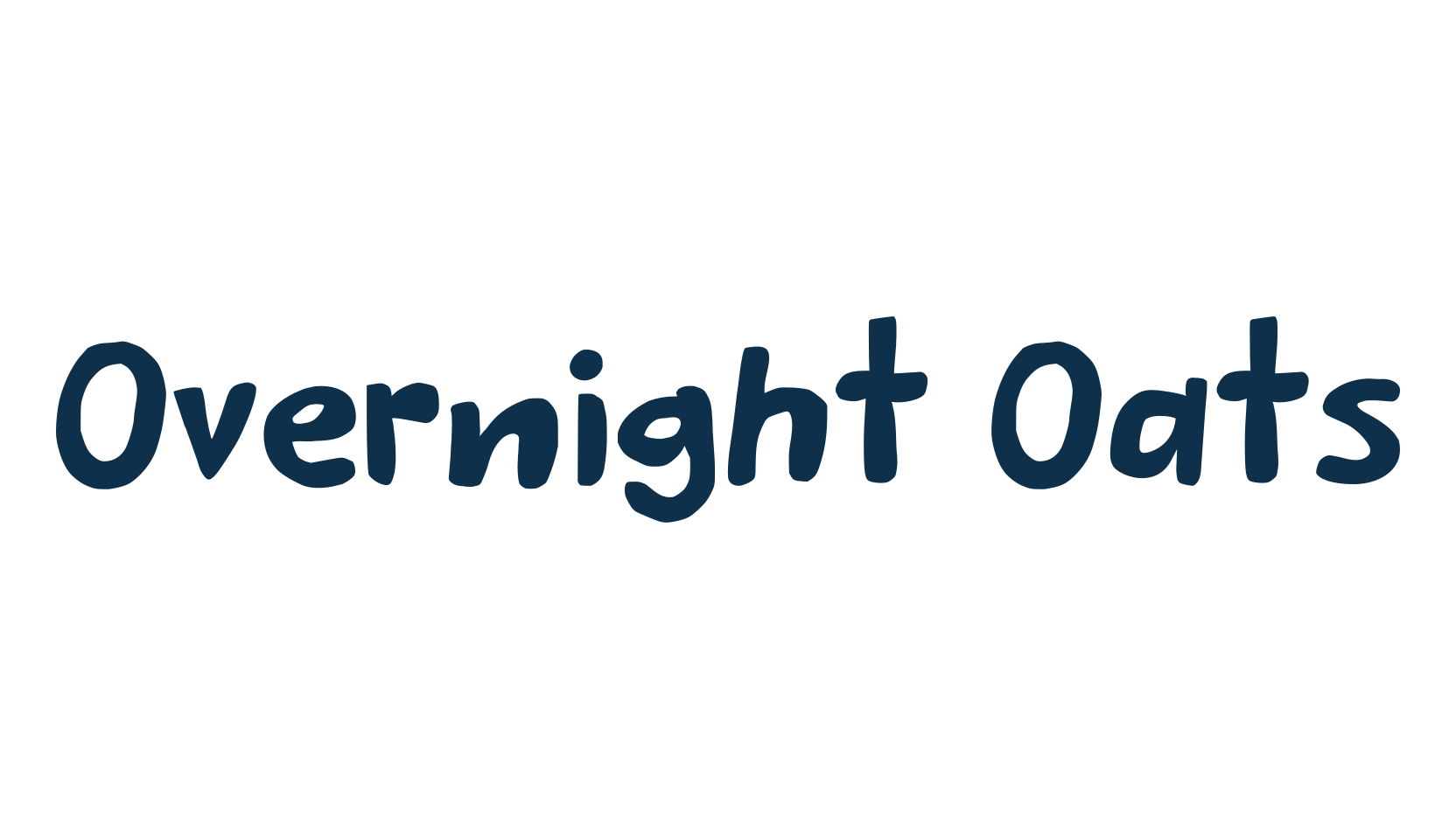 Overnight Oats, fancy cartoon decorative comic font preview