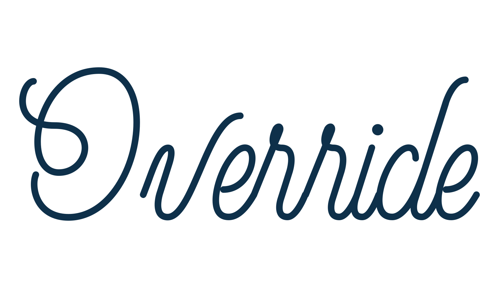 Override, fancy decorative font preview