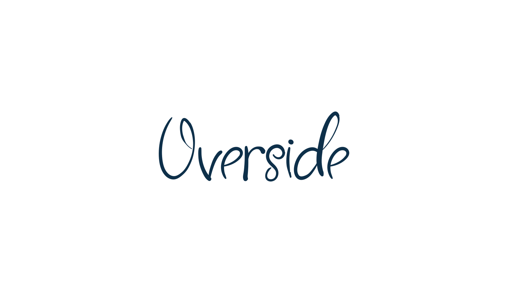 Overside, handwriting font preview
