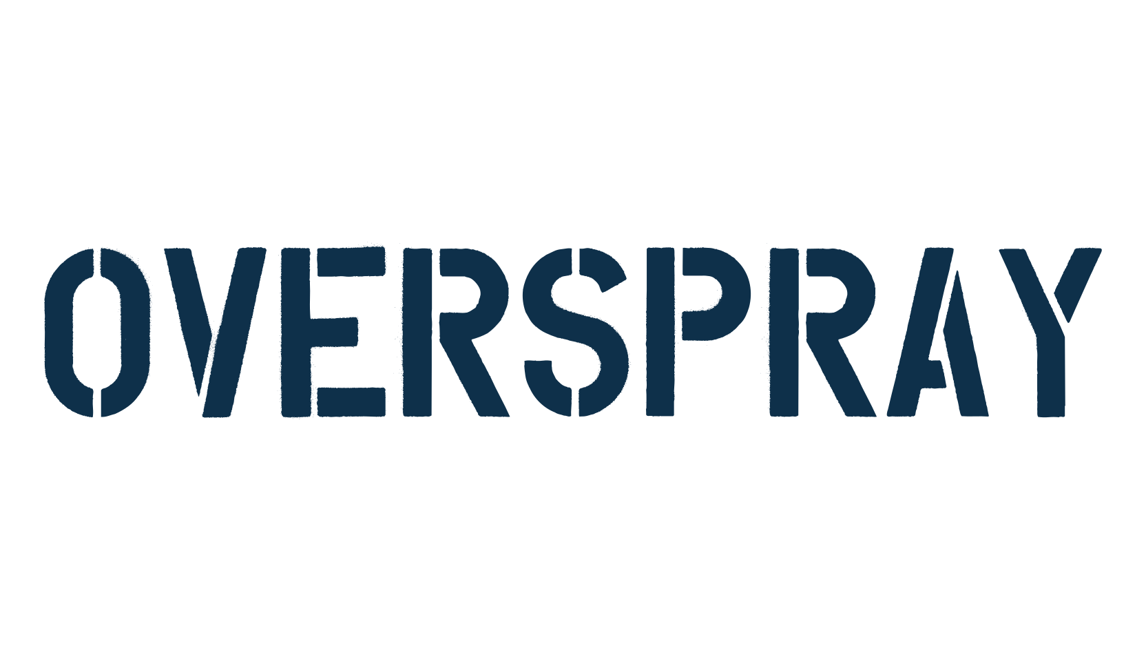 Overspray, fancy stencil, army decorative font preview