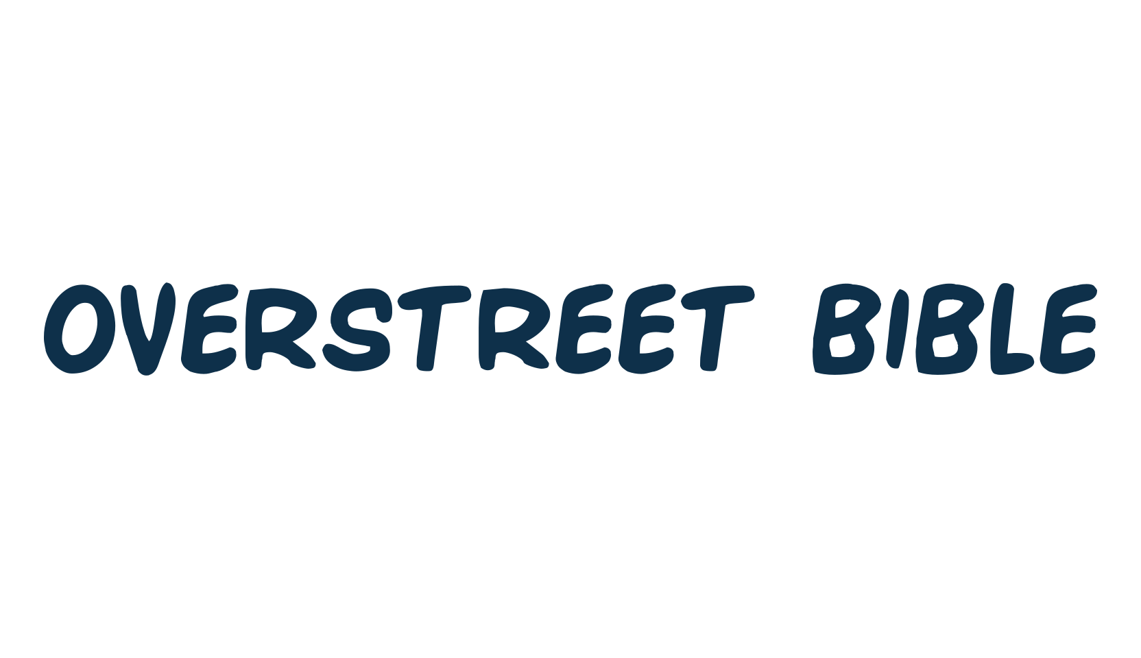 Overstreet Bible, fancy cartoon decorative comic font preview