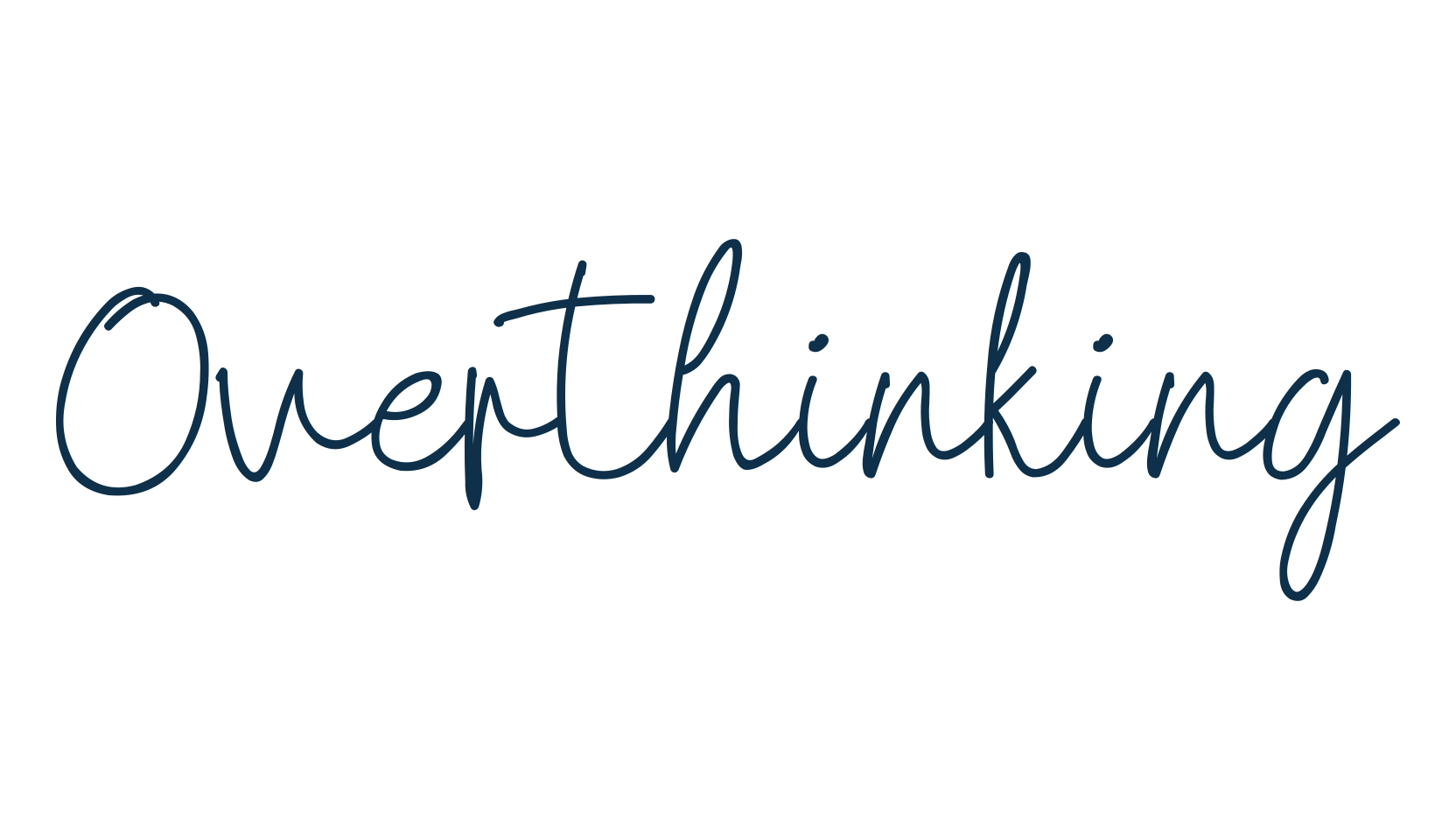 Overthinking, handwriting font preview