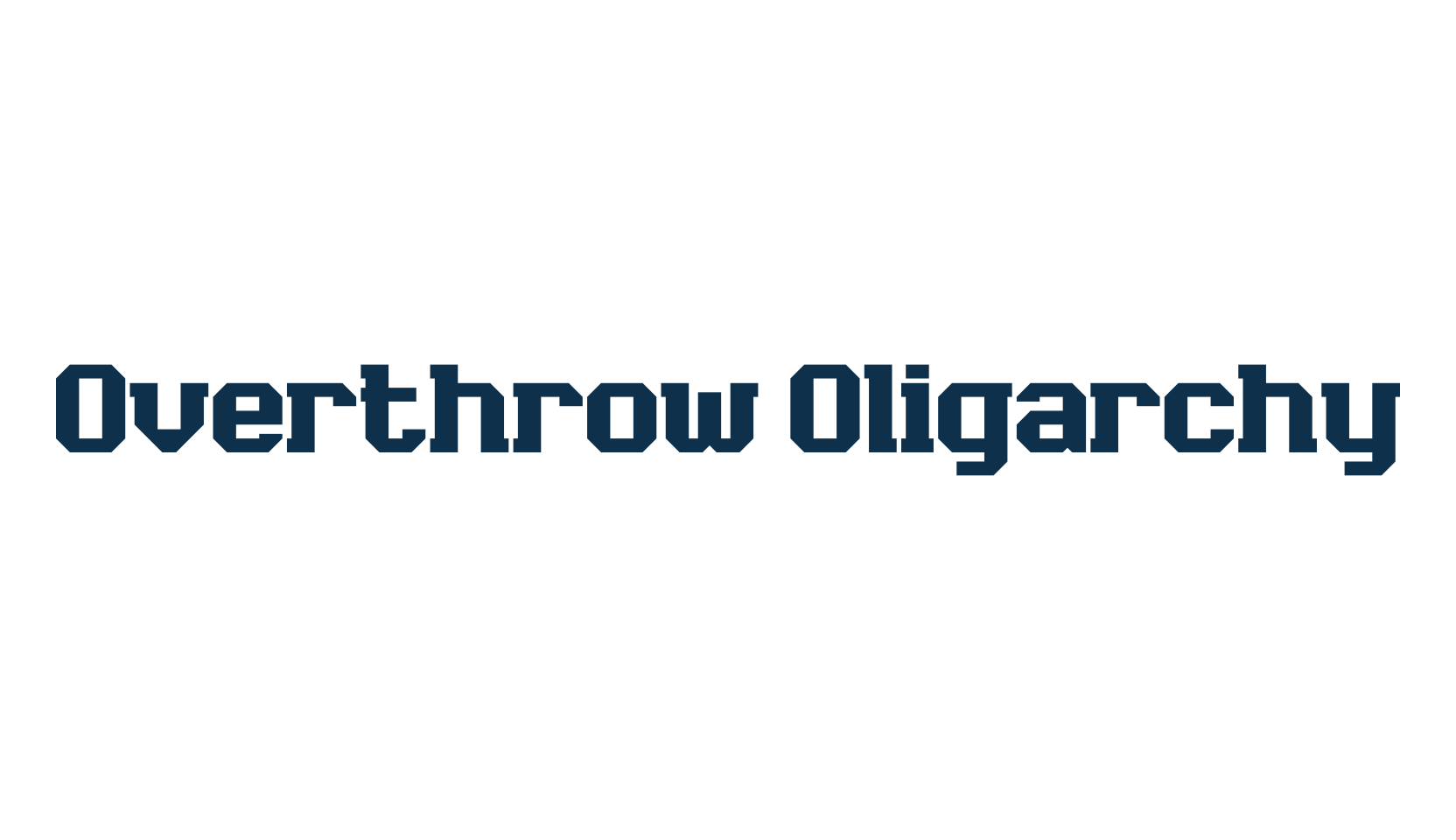 Overthrow Oligarchy, fancy old school decorative font preview