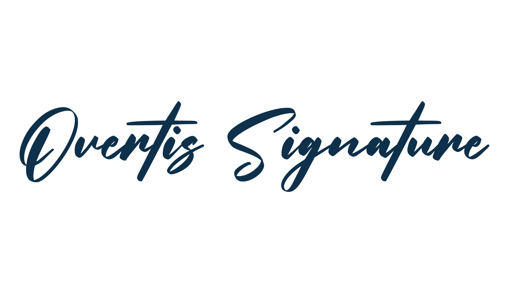 Overtis Signature, script brush fancy decorative calligraphy font preview