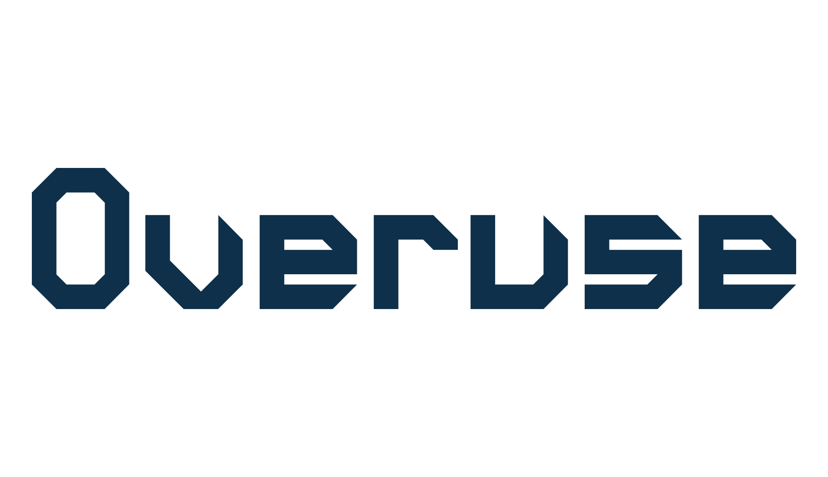 Overuse, techno sci-fi font preview
