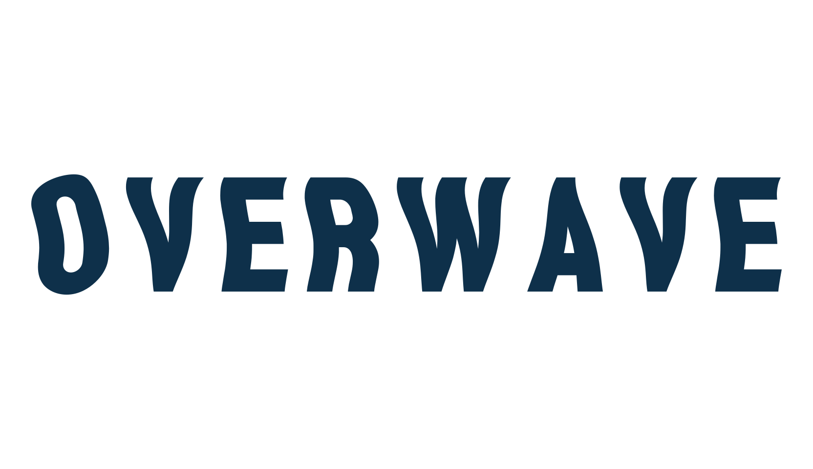 Overwave, fancy distorted decorative font preview