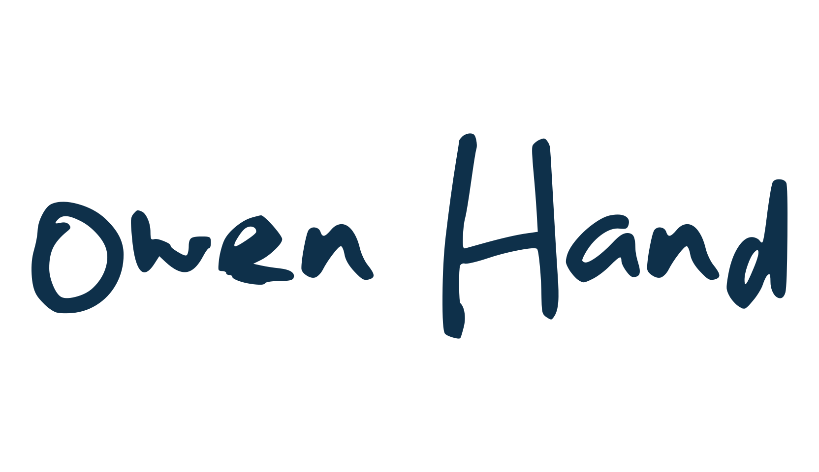 Owen Hand, handwriting font preview