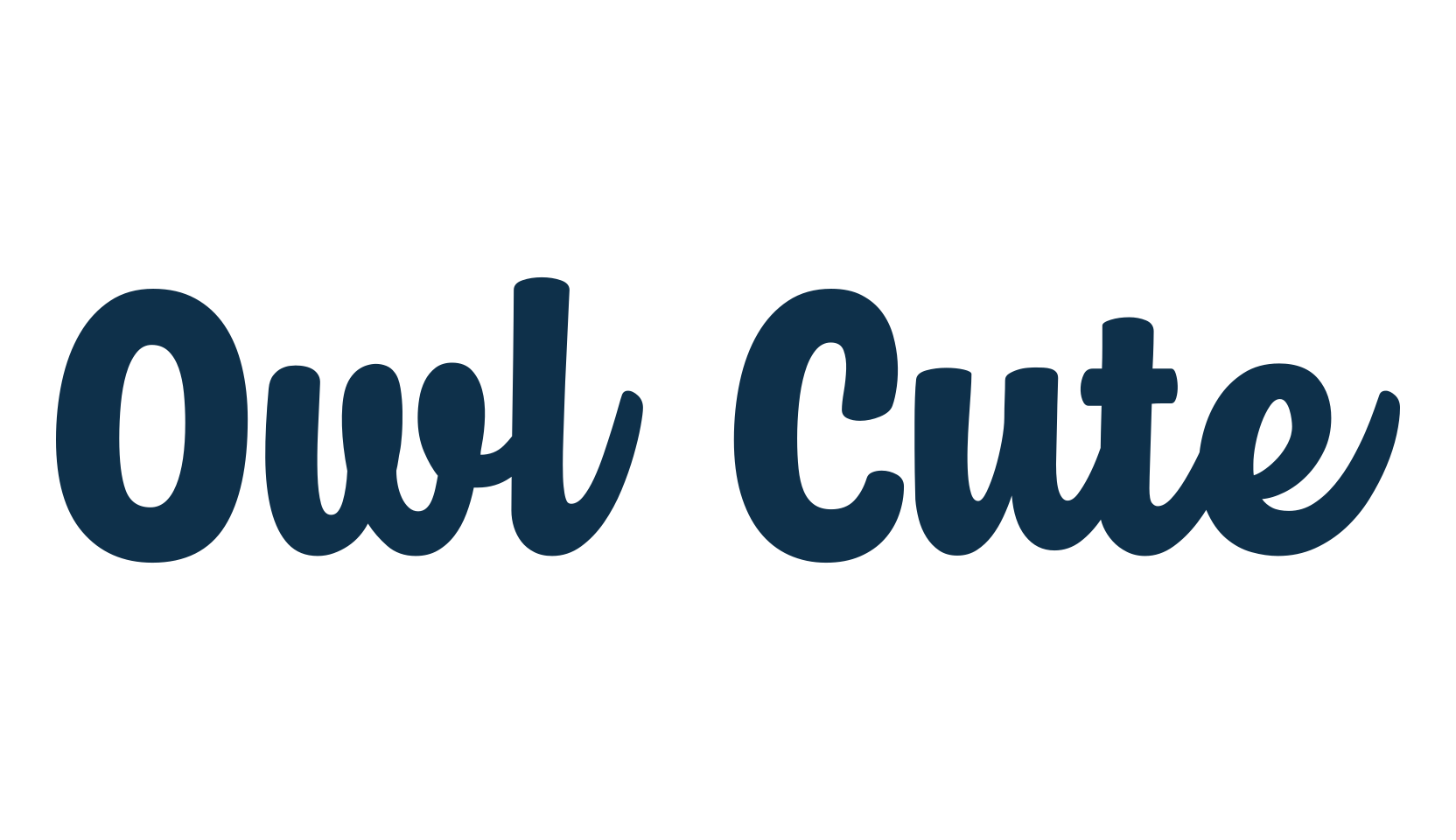 Owl Cute, fancy various decorative script calligraphy font preview