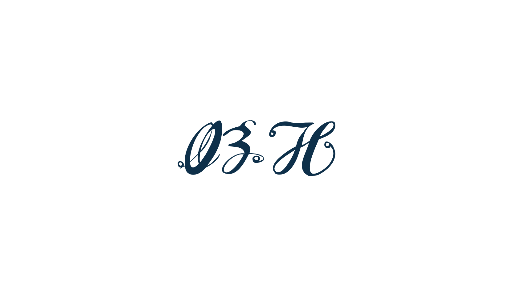 OZH, curly font preview