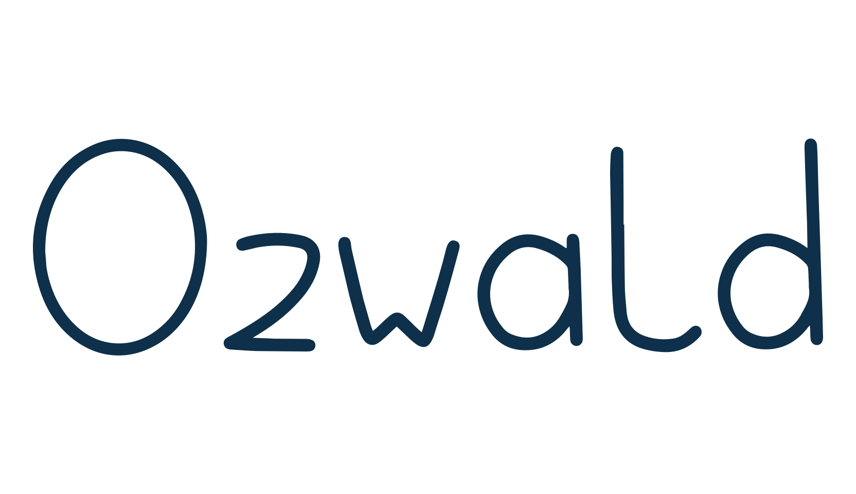 Ozwald, fancy various decorative script calligraphy font preview