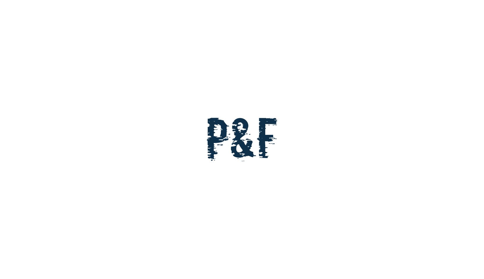 P&F, fancy distorted decorative font preview