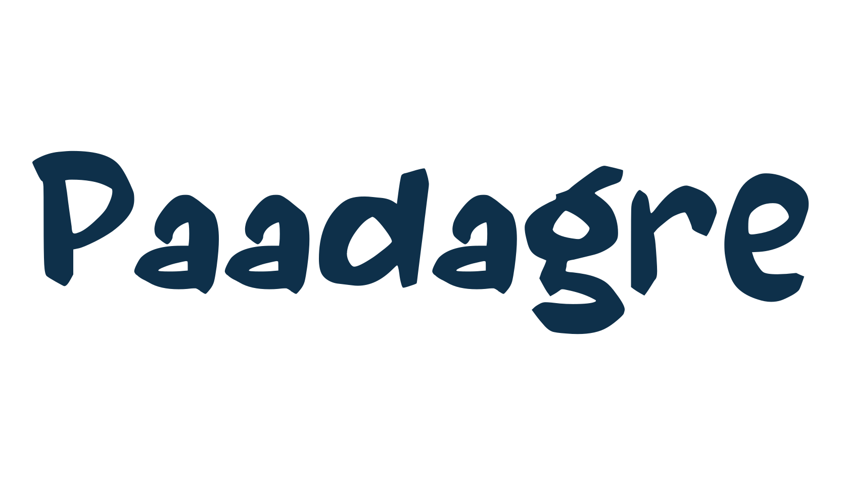 Paadagre, fancy cartoon decorative font preview