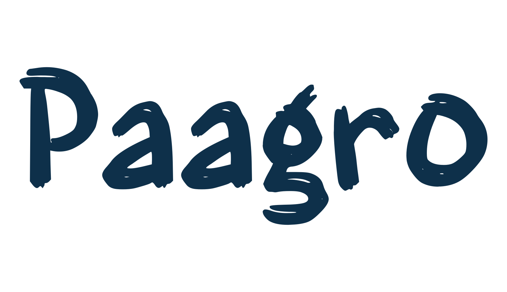 Paagro, brush font preview